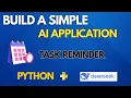 Build an AI Reminder App with Python DeepSeek Simple Agent using python No API Keys Needed