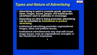 Casharka 4aad Types and Nature of Advertising Chapter 15 Marketing