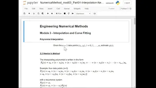 3 2 - Interpolation using Newton s Method