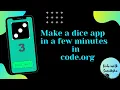 Make a Dice app in code org Code With Samiksha