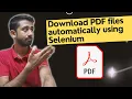Selenium WebDriver PDF Download without clicking on Download Button