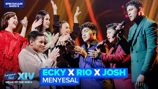 ecky x rio x josh menyesal ressa herlambang spekta 9 indonesian idol 2026