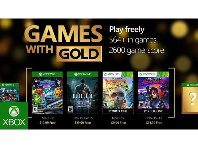 Xbox - November Games with Gold