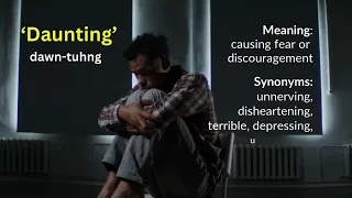 Daunting Word Learn English word Pronunciation meaning