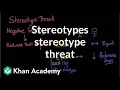 Stereotypes stereotype threat and self fulfilling prophecies MCAT Khan Academy