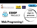 User Sign In Process E-shop Web Project Task 03 Java Institute 1st Year Eshop