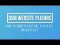 How to embed YouTube Playlist on Drupal