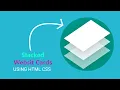 Stacked Cards Hover Effects Responsive CSS