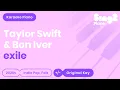 Download Lagu Taylor Swift, Bon Iver - exile (Piano Karaoke)