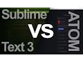 Sublime Text 3 and Atom - How to Install and use a code editor