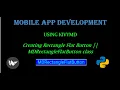 Creating Rectangle Flat Button using KIVYMD MDRectangleFlatButton class Mobile App Development