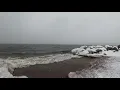 At the beach in nice weather