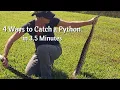 4 ways to catch a python in 3 5 mins