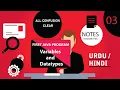 Variables and Datatypes in Java Run First Java Program in