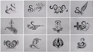Download NEW SIMPLE BUT BEAUTIFUL DIFFERENT TYPES OF S LETTER TATTOO DESIGNS MAKING WITH PENCIL MP3