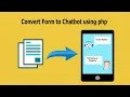 simple form convert to chatbot using php demo