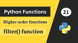 filter Function in Python Higher Order Functions in Python Python Tutorial in Hindi