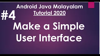 Android Java Malayalam Tutorial 2020 - 04