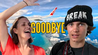 We left our sailboat