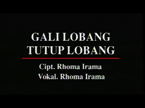Download MP3 Rhoma Irama - Gali Lobang Tutup Lobang (dengan Prolog) [Stereo | Official Music Video]