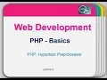 PHP Installation and Basic Syntax Lecture 2 www learningveda com