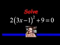 Solve by Extracting Square Roots - COMPLEX ROOTS