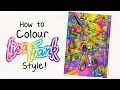 How to Colour Lisa Frank Style