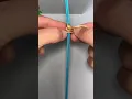 Instructions for tying bracelets at the beginning