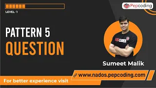 Pattern-5 Question Java Foundation Course