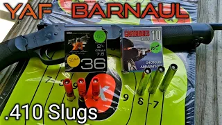Interesting 410 Slugs - YAF Barnaul 410 Slug Review Shoot