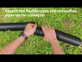 7ft Long Gutter Downspout Extensions 3 Downspout Extender Drainage Pipe Black