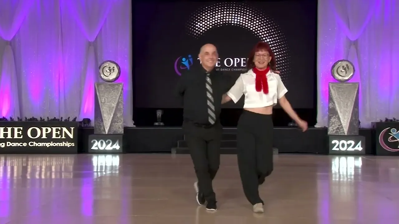 Richard DeFelice and Adela Su - 3rd place WCS Strictly Swing Masters Finals - The Open 2024