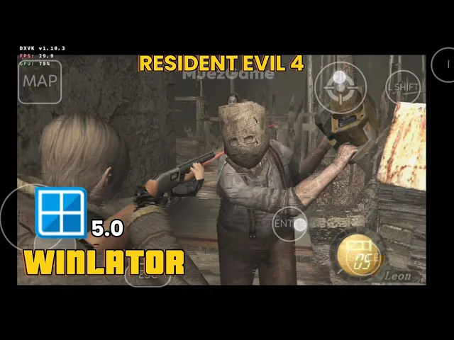 Winlator 5.0 - Gameplay Resident Evil 4 - Emulator Windows Android