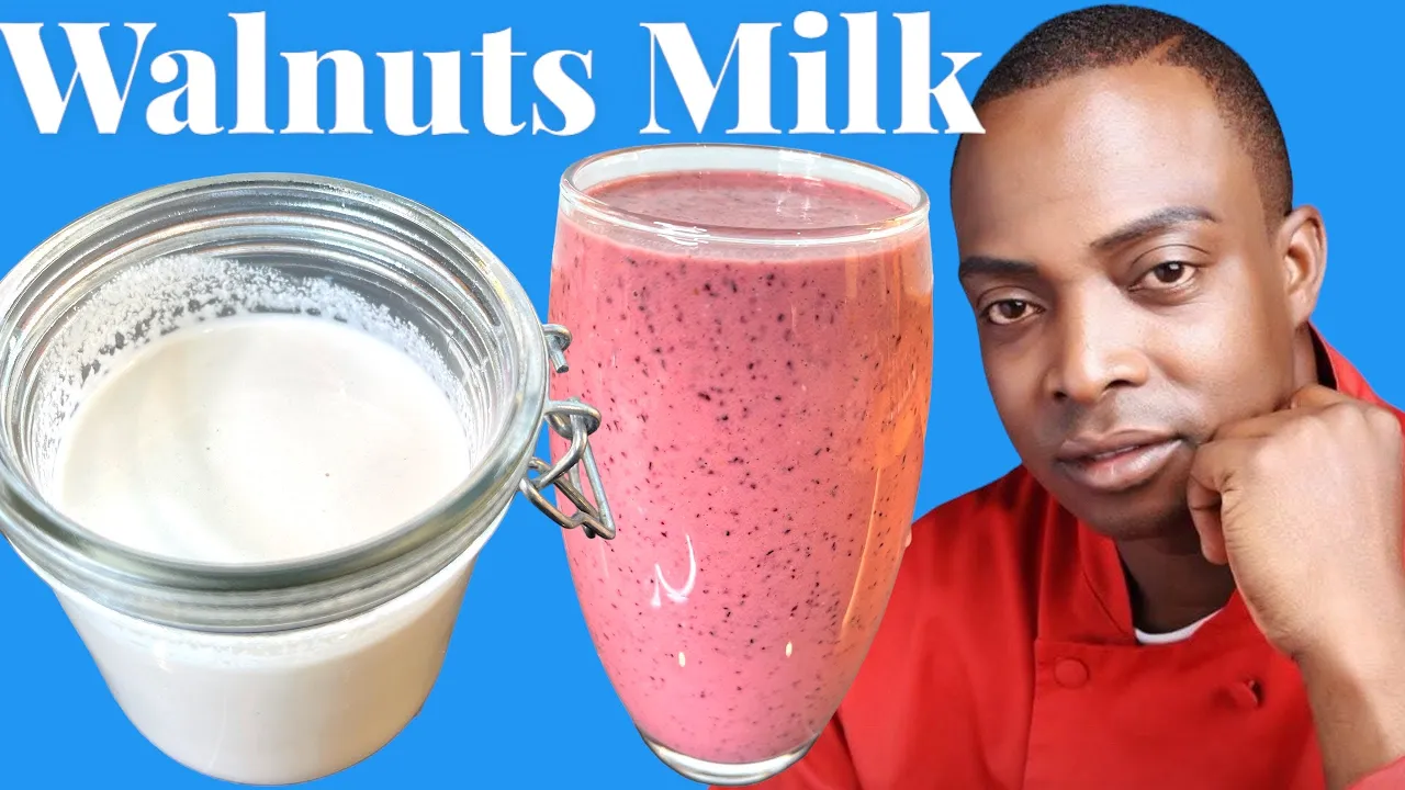 How - to make walnuts milk   Clean and Delicious   and Delicious Smoothie