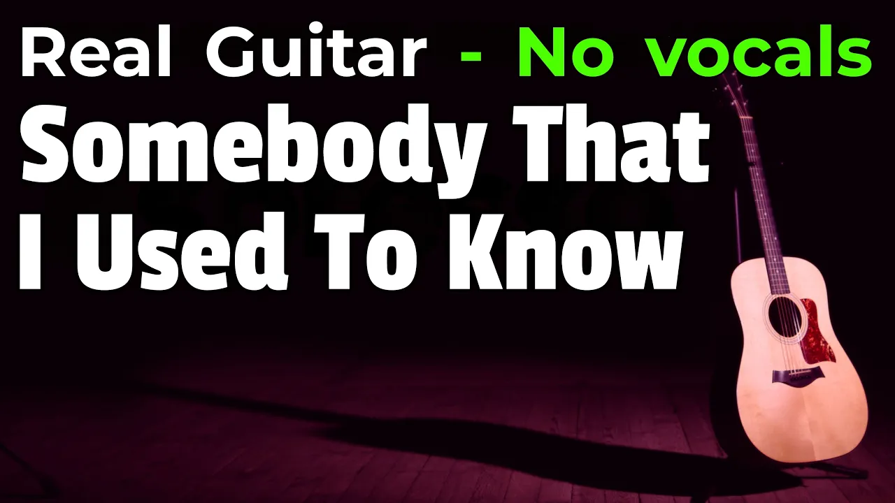 Somebody That I Used To Know – Gotye (Acoustic Karaoke in Dm) | No Vocals • 129 BPM Somebody That I Used To Know – Gotye (Acoustic Karaoke in Dm) | No Vocals • 129 BPM