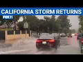 Second storm drenches Los Angeles bringing flooding to parts of Southern California