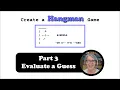 Create a Hangman Game TG15 3 Index of Next Character