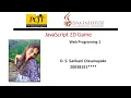 JavaScript 2D Game Development Java Institute Sankani Dissanayake