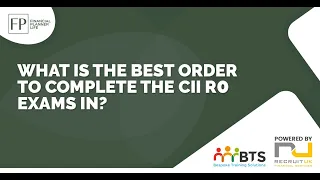 Download what is the best order to complete the CII R0 exams in MP3