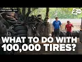 Up to 100 000 tires dumped on Portland property Owner takes cleanup into his own hands