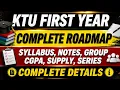 KTU BTech First Year Roadmap 2026 Syllabus CGPA Attendance Exam Pattern Study Plan 2024 Scheme