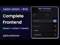 This One File Does Everything React Frontend MERN Task Manager