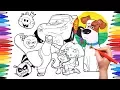 Cartoon Characters Coloring Book Page 7 Cars Angry Birds Kung Fu Panda Max Dora