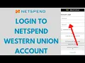 Western Union Netspend Prepaid Debit Card Login How To Login Netspend Western Union Account