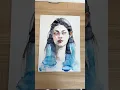 Abstract watercolor portrait #watercolor #abstractportrait #portrait #abstractpainting #painting