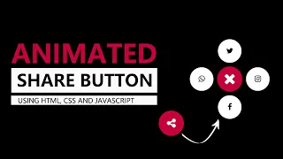 Animated Share Button Using Only HTML CSS