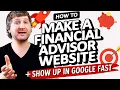 CFPs - Here s How to Make a Financial Advisor Website In 5 Minutes That Shows Up In Google