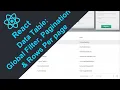 React DataTable Tutorial Global Filter Pagination and Rows per page selection