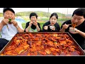 Stir-fried webfoot octopus pork belly - Mukbang eating show