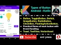 Types of Buttons - Android Kotlin Button ImageButton Toggle Switch Floating Checkbox Radio